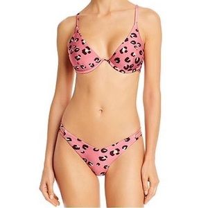 Red Carter Cheetah Print Bikini